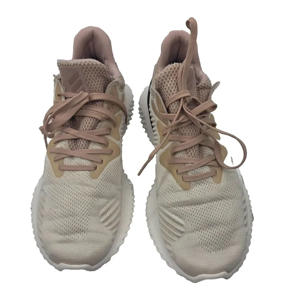 Adidas Alphabounce Ash Pearl Running Shoes Womens Athletic Sneakers 9.5